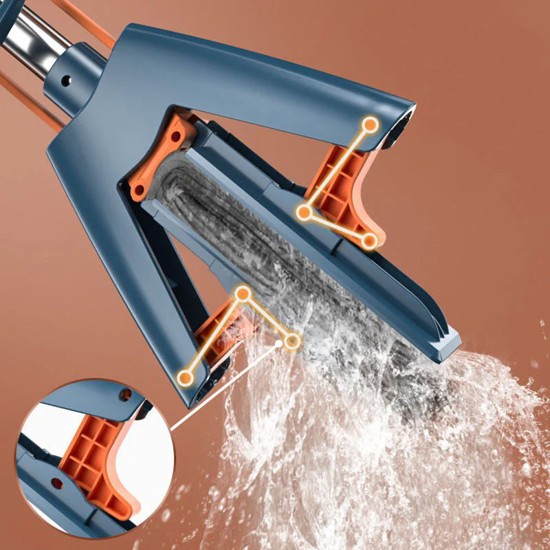 Flachmopp mit Selbst-Auswring-Funktion – Effiziente Bodenreinigung