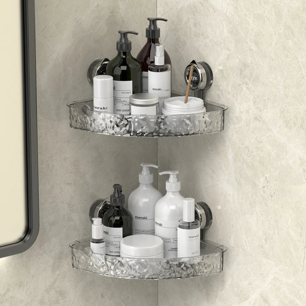 Badezimmer Eckregal – selbstklebendes Duschregal ohne Bohren, Wandablage für Pflegeprodukte