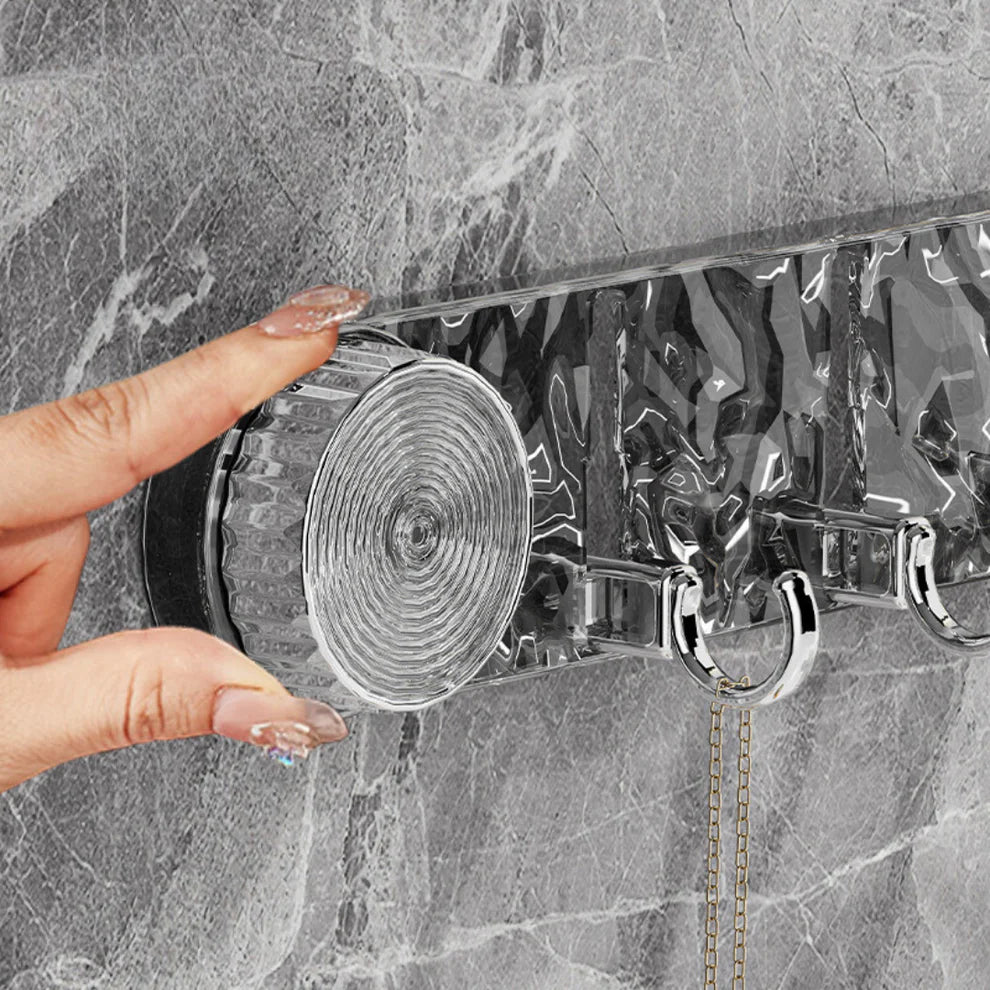 Selbstklebende Hakenleiste – Transparenter Organizer für Schmuck, Schlüssel & Accessoires