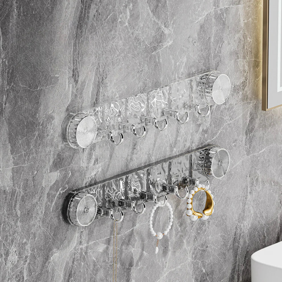 Selbstklebende Hakenleiste – Transparenter Organizer für Schmuck, Schlüssel & Accessoires
