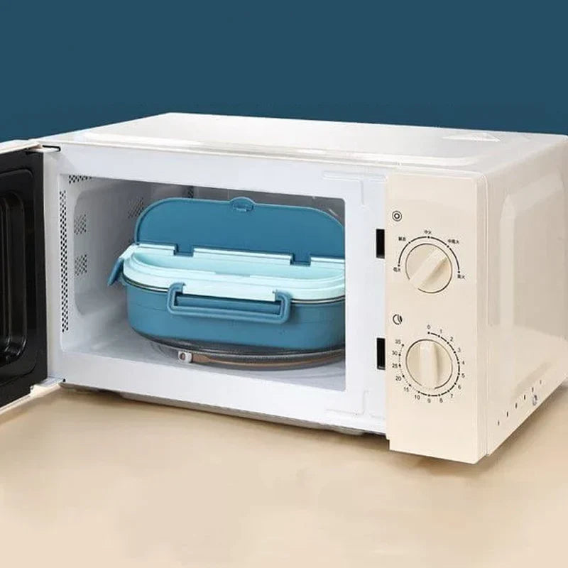 Thermo-Lunchbox mit Edelstahl-Einsatz & mehreren Fächern – Auslaufsicher & warmhaltend