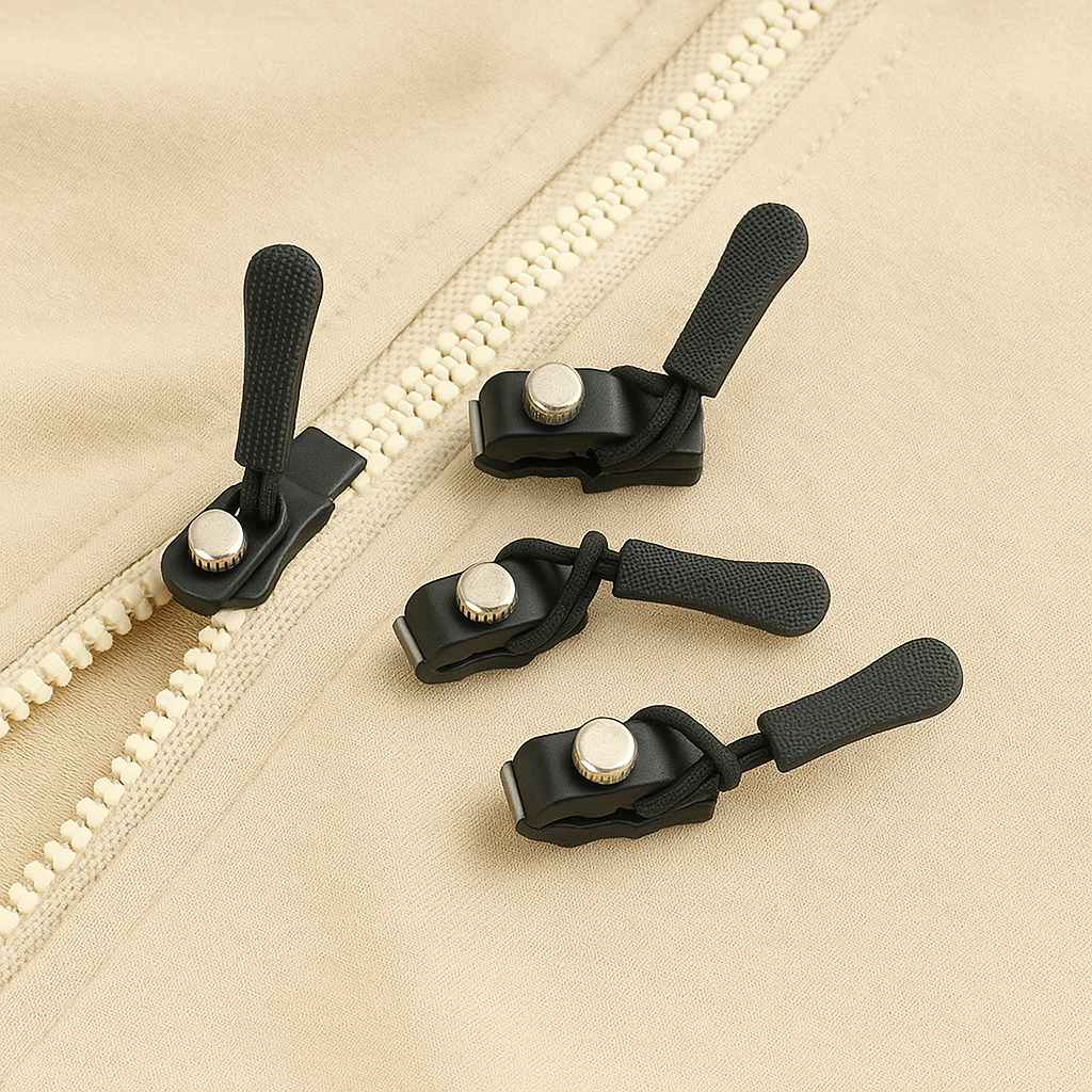 Reparaturset für Reißverschlüsse – 6-teiliges Clip-System für defekte Zipper