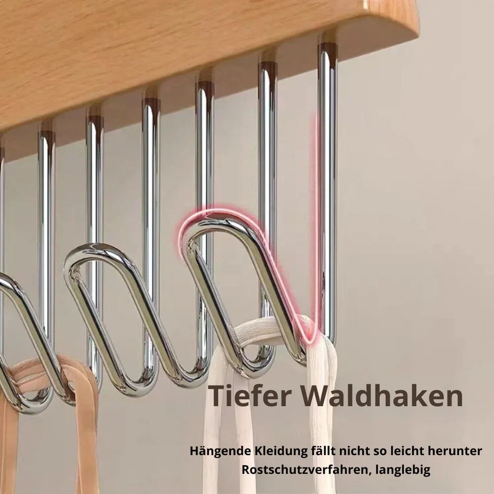 Platzsparender Kleiderhaken mit 360° Drehfunktion – Ordnung & Stil für deinen Kleiderschrank