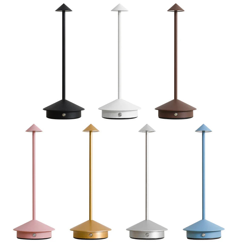 LED Tischlampe mit Touch-Steuerung – dimmbar & wiederaufladbar, modernes Design