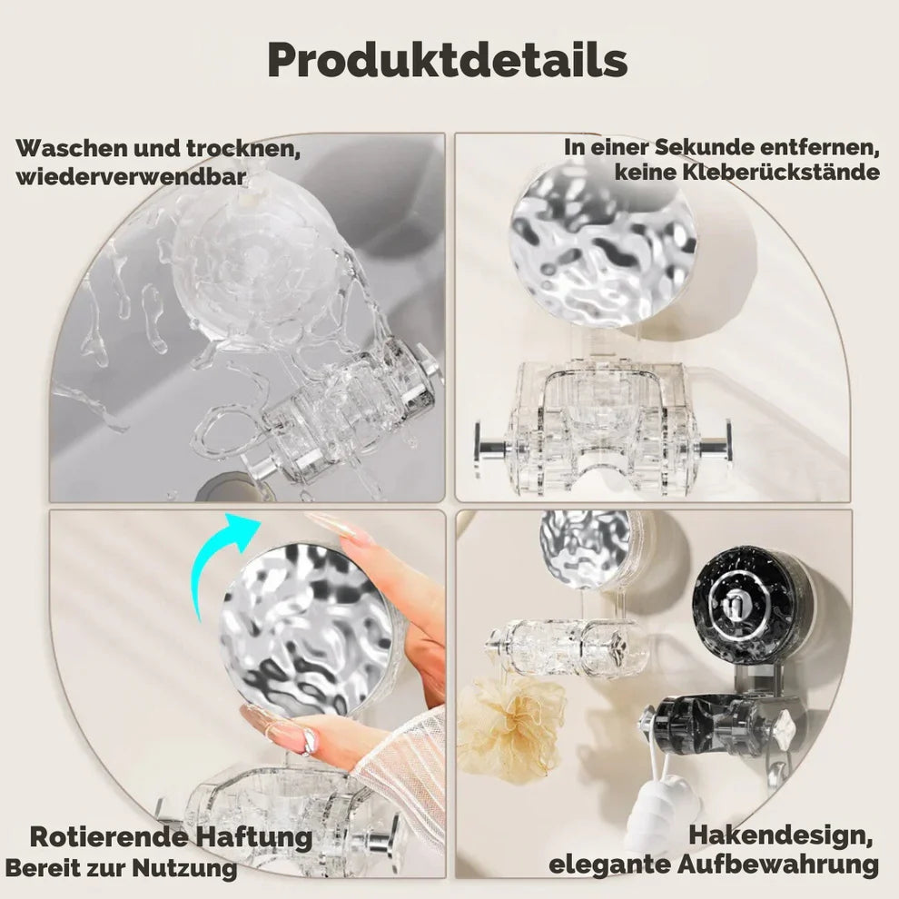 Duschkopf-Halterung – universell & verstellbar, einfache Wandmontage ohne Bohren