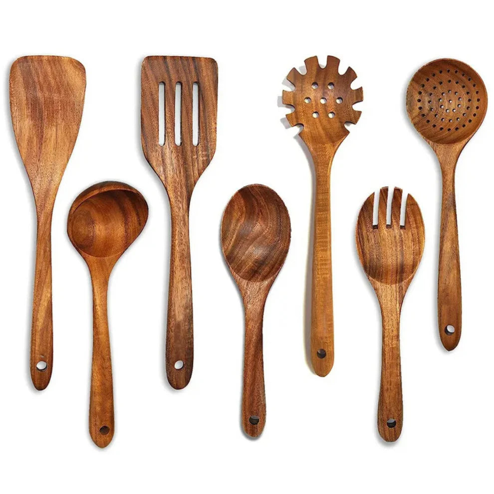 Küchenhelfer-Set aus Akazienholz – Natürlich, stilvoll & langlebig