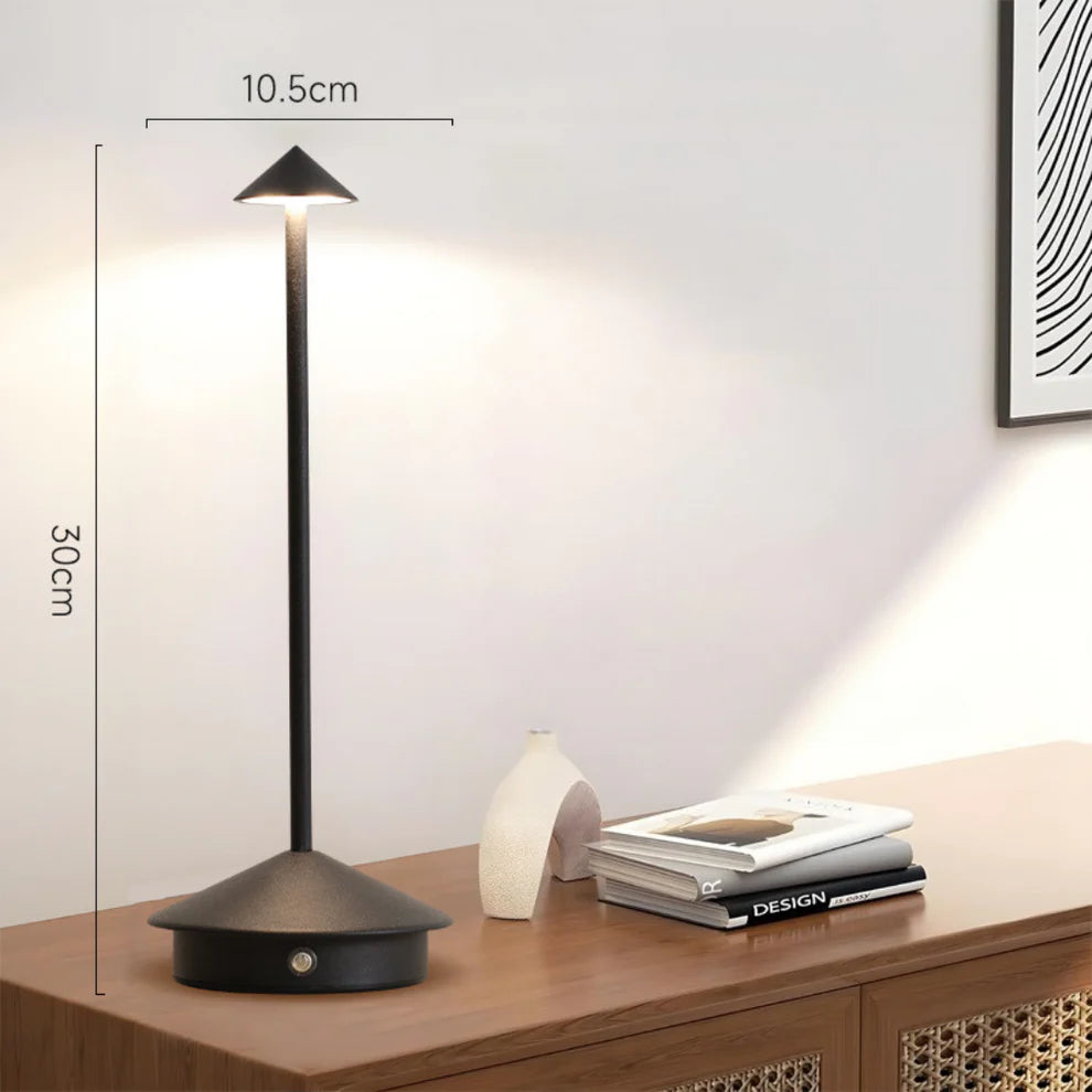LED Tischlampe mit Touch-Steuerung – dimmbar & wiederaufladbar, modernes Design