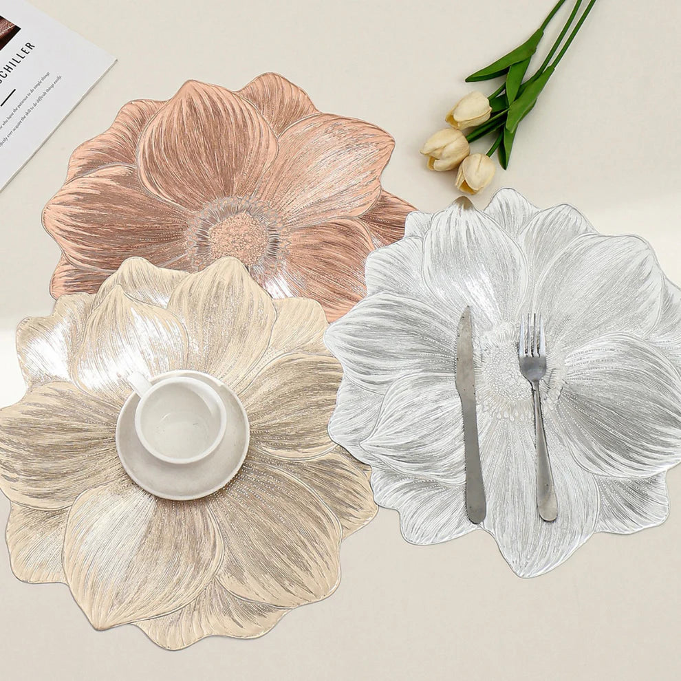 Tischsets Blume – rutschfeste Platzsets in Blumenform für Esstisch & Dekoration