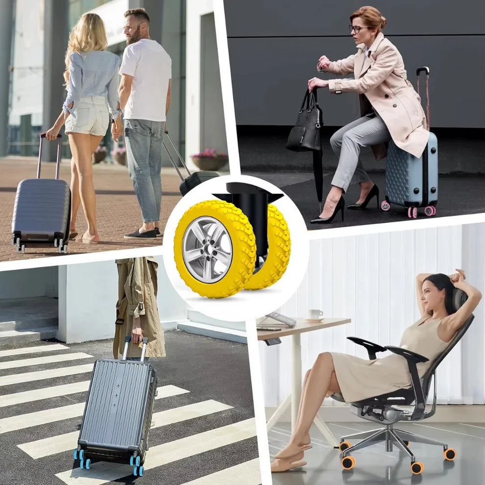 Kofferrollen-Schutz – flexible Radabdeckungen für Reisekoffer, leiser & langlebiger Transport