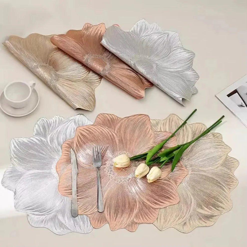 Tischsets Blume – rutschfeste Platzsets in Blumenform für Esstisch & Dekoration