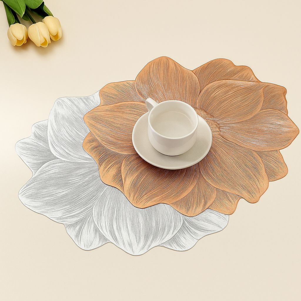 Tischsets Blume – rutschfeste Platzsets in Blumenform für Esstisch & Dekoration