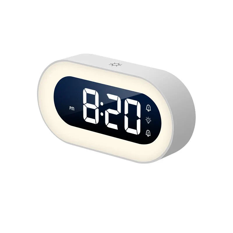 Digitaler LED Wecker mit Nachtlicht – Musik-Alarm, Snooze & dimmbare Helligkeit