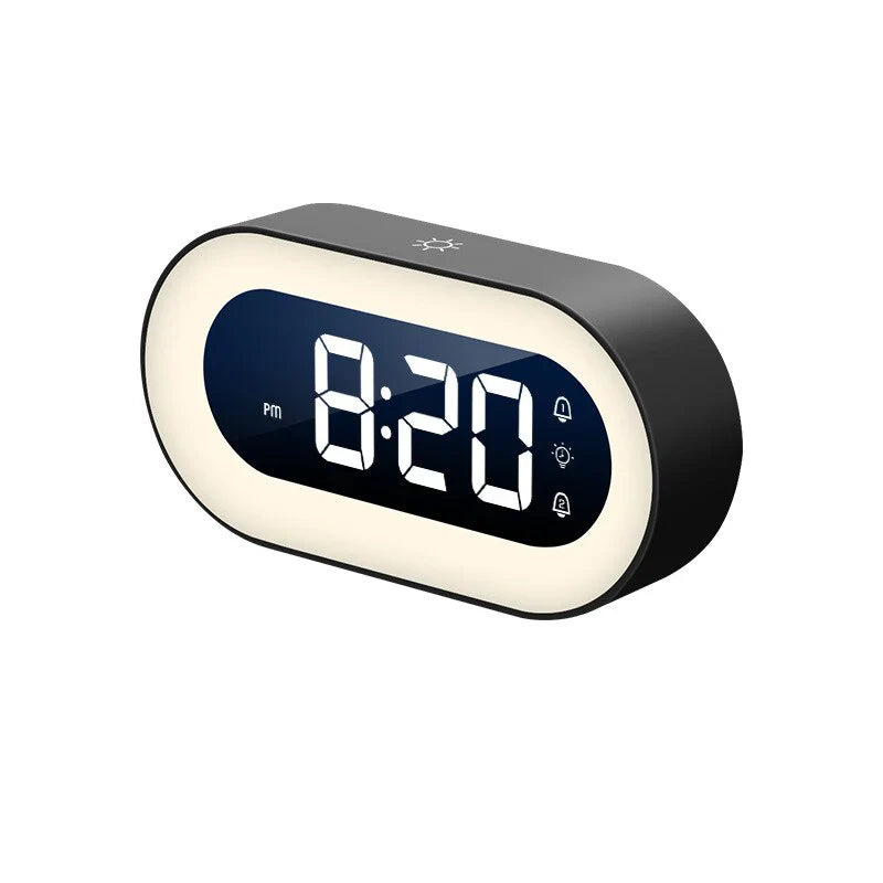 Digitaler LED Wecker mit Nachtlicht – Musik-Alarm, Snooze & dimmbare Helligkeit