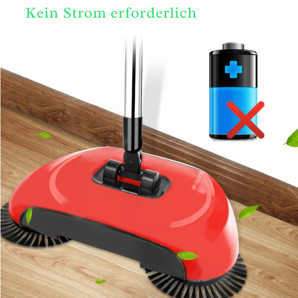3-in-1 Handkehrer – Kehrbesen & Mopp für schnelle Bodenreinigung ohne Strom
