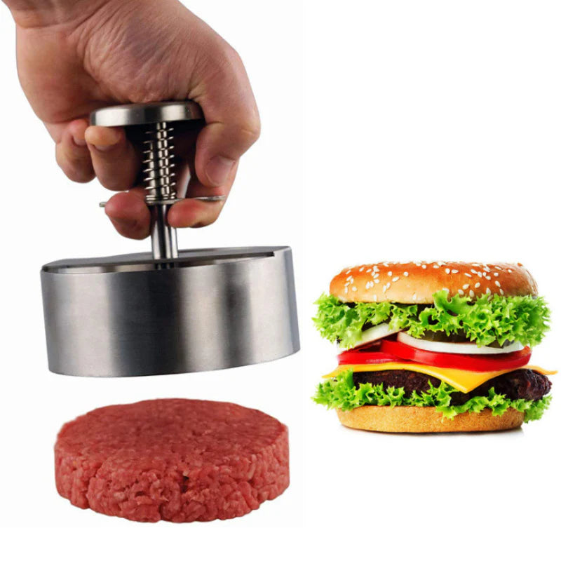 Edelstahl Burgerpresse – Verstellbare Pattie-Presse für perfekte Burger