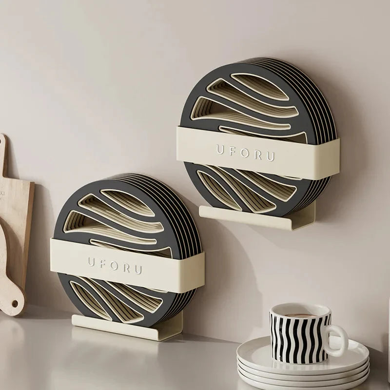 Elegantes Tischuntersetzer-Set mit Halter – Hitzebeständig, rutschfest & stilvolles Design