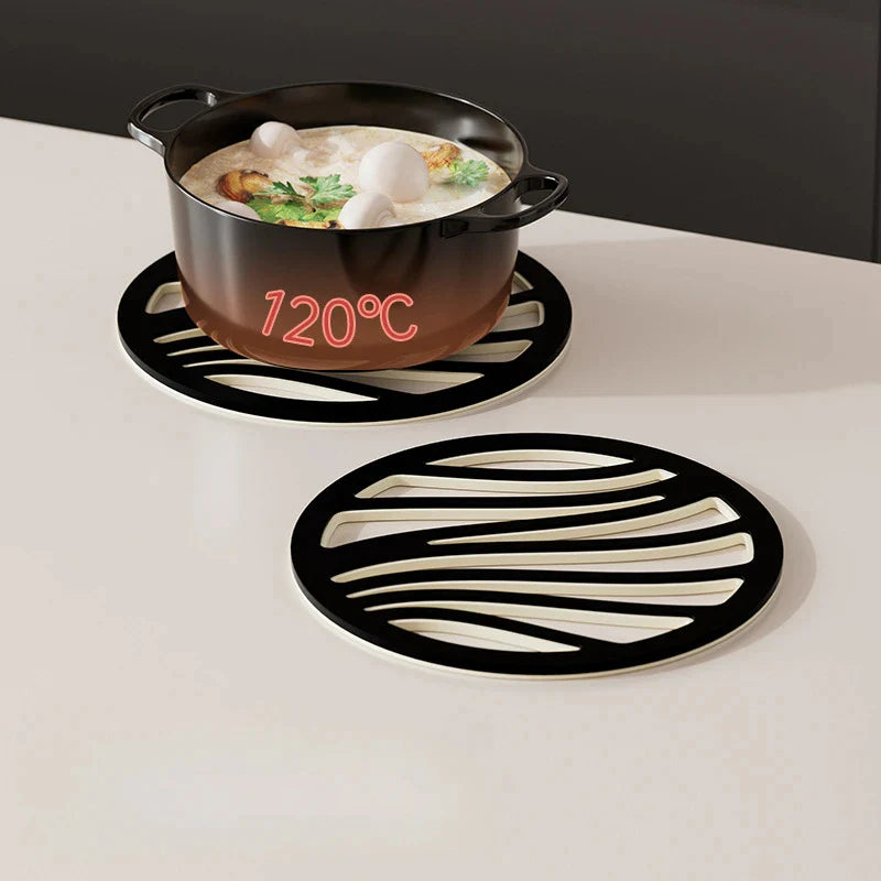 Elegantes Tischuntersetzer-Set mit Halter – Hitzebeständig, rutschfest & stilvolles Design