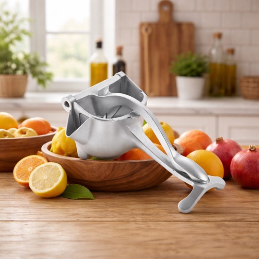 Aluminium Handentsafter – Manuelle Zitruspresse für Zitrusfrüchte, robust & leicht zu reinigen