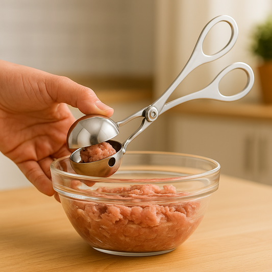 Universal Edelstahl-Portionierer – Rundformer für Fleisch, Reis & Desserts (4,8 cm)