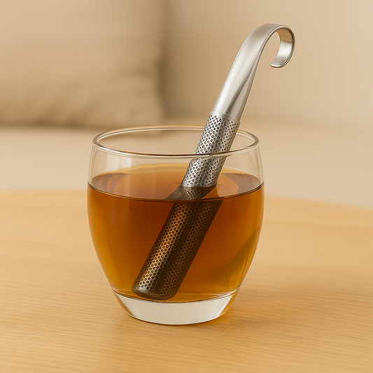 Edelstahl-Teefilter mit Griff – eleganter Teesieb für losen Tee, einfaches Befüllen & Reinigen