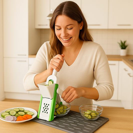 Multifunktionaler Gemüseschneider – Schnell, sicher & präzise schneiden mit nur einem Handgriff