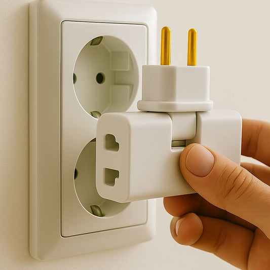 Steckdosenadapter – Kompakter Mehrfachstecker für Eurostecker & Schuko, platzsparend