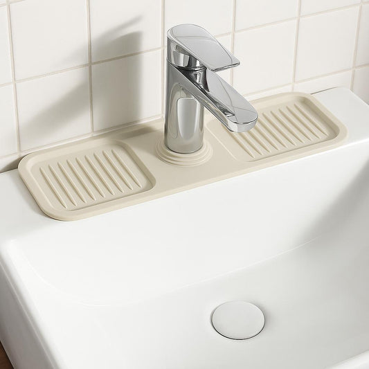 Silikon Spülbecken-Matte mit Ablauf – Rutschfeste Wasserauffangmatte für Küche & Bad