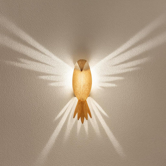 LED-Wandlampe im Vogel-Design – 3D-Lichteffekt mit Flügelprojektion für dekorative Innenbeleuchtung