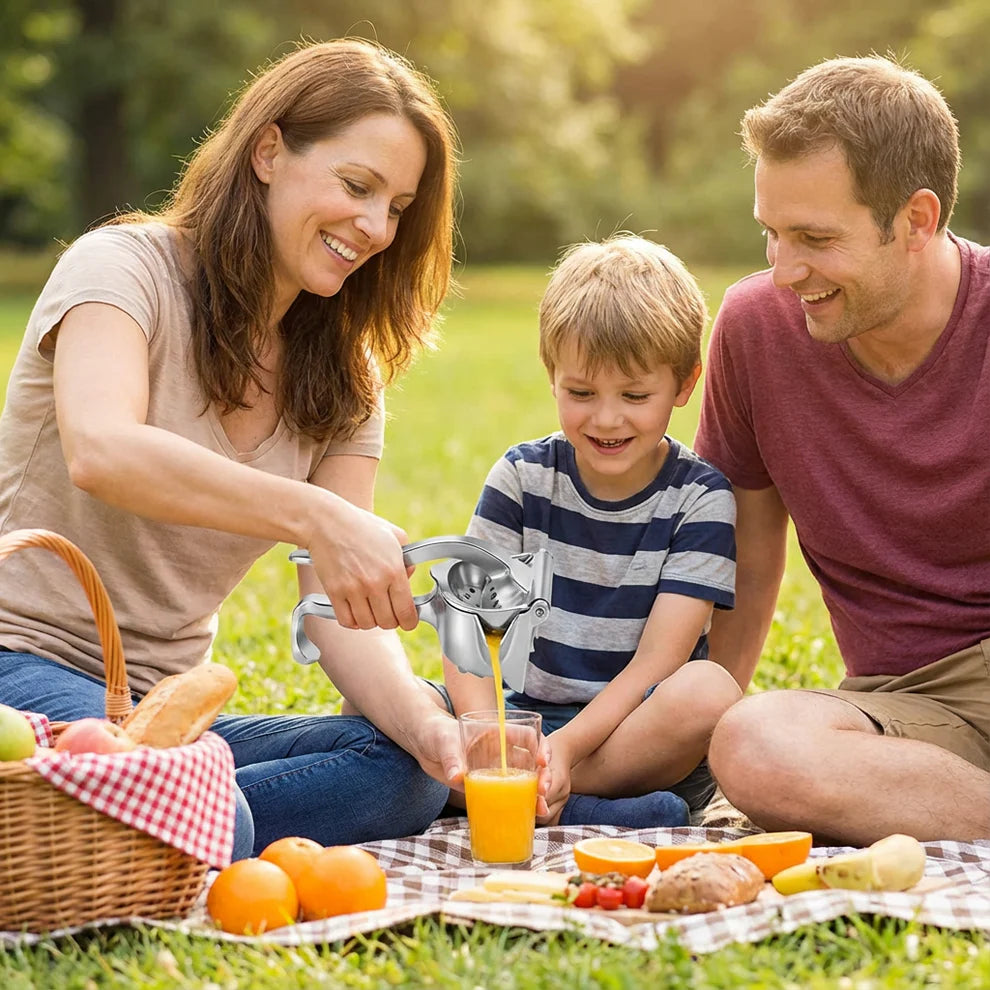 Aluminium Handentsafter – Manuelle Zitruspresse für Zitrusfrüchte, robust & leicht zu reinigen