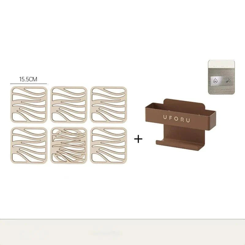 Elegantes Tischuntersetzer-Set mit Halter – Hitzebeständig, rutschfest & stilvolles Design