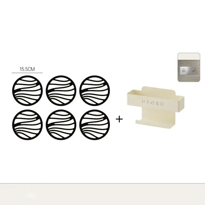 Elegantes Tischuntersetzer-Set mit Halter – Hitzebeständig, rutschfest & stilvolles Design