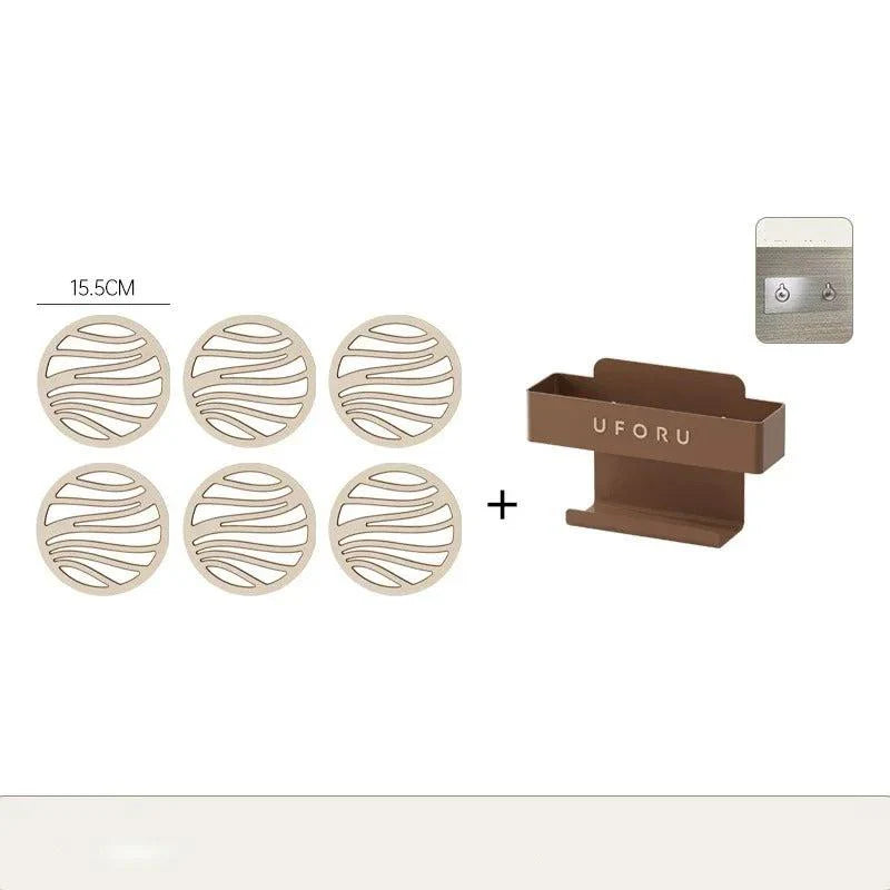 Elegantes Tischuntersetzer-Set mit Halter – Hitzebeständig, rutschfest & stilvolles Design